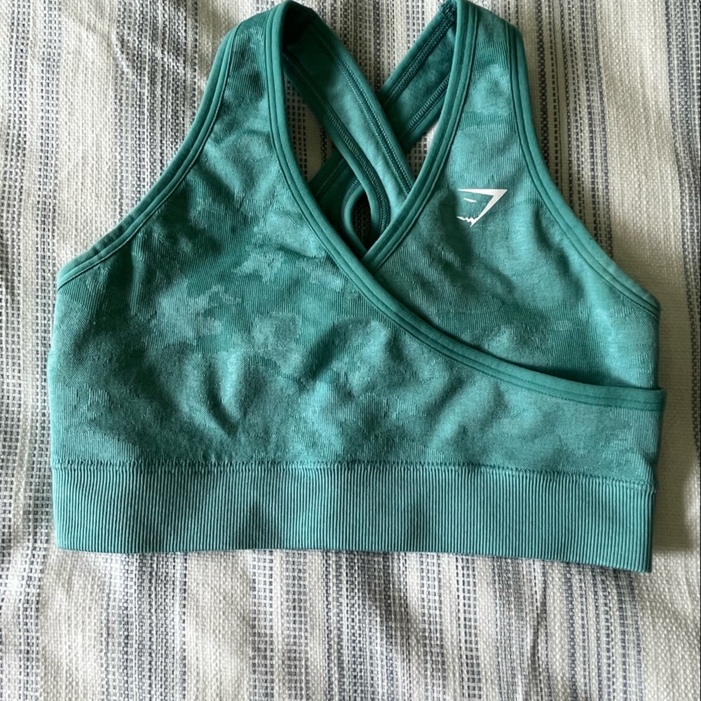 Gymshark Camo Seamless Sports Bra in size XS